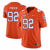 Clemson Tigers 92 Bradley Pinion Orange Nike College Football Jersey Dzhi,baseball caps,new era cap wholesale,wholesale hats